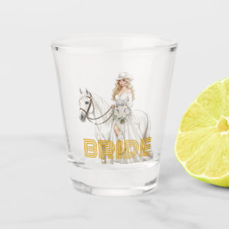 Verre A Shot mariée cowgirl