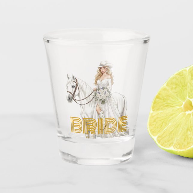 Verre A Shot mariée cowgirl (Devant)