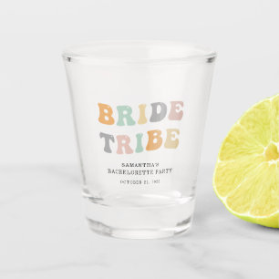 Verre A Shot Mariée Tribe Custom Bachelorette Party Classique 9