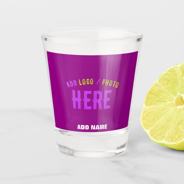 VERRE A SHOT MARQUE MODERNE MODERNE PERSONNALISABLE POURPULAIRE (Devant)