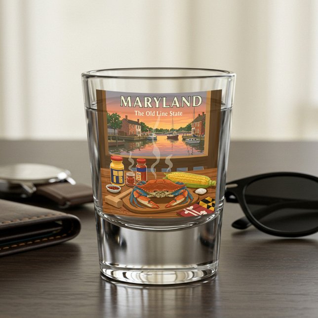 Verre A Shot Maryland vintage (Créateur téléchargé)