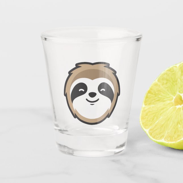 Verre A Shot Mascotte de paresse (Devant)