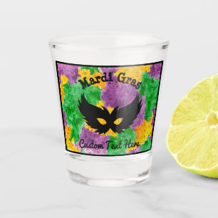 Verre A Shot Masque Camouflage Mardi Gras
