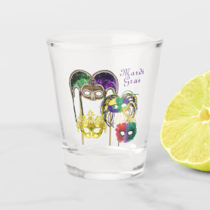 Verre A Shot Masques Mardi Gras 1
