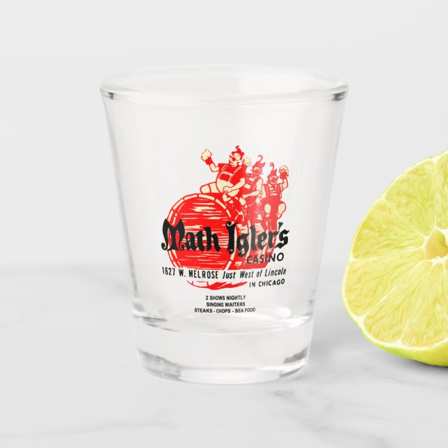 Verre A Shot Math Igler's Casino Restaurant, Chicago (Devant)