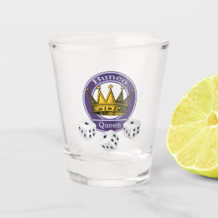 Verre A Shot Matrices royales de couronne de la Reine de Bunco