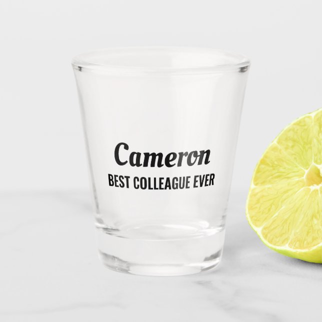 Verre A Shot Meilleur Collègue (Devant)