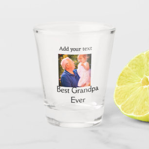Verre A Shot Meilleur grand-père jamais grand-père photo cadeau