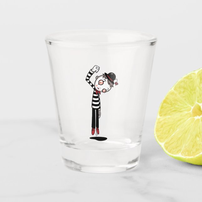 Verre A Shot Meilleur Mime jamais (Devant)