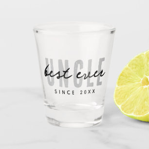 Verre A Shot Meilleur Oncle jamais moderne Élégante Fête des pè