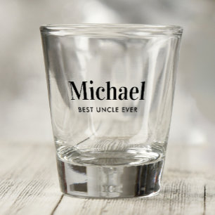 Verre A Shot Meilleur Oncle jamais monogrammé