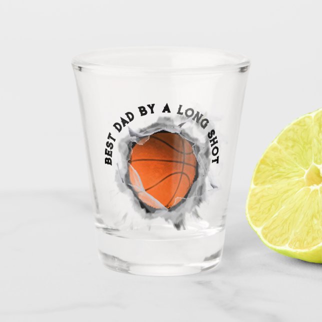 Verre A Shot Meilleur Papa Basket (Devant)