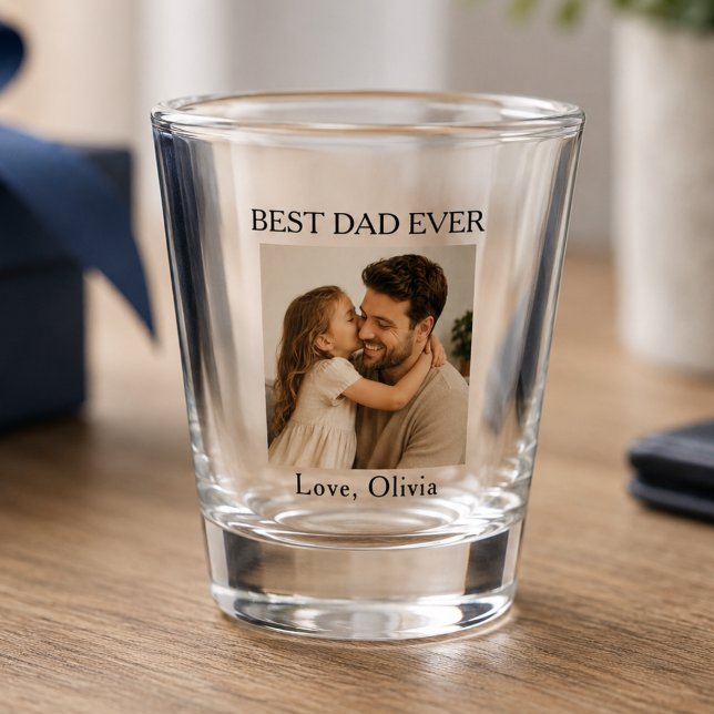 Verre A Shot Meilleure Photo de Papa (Créateur téléchargé)