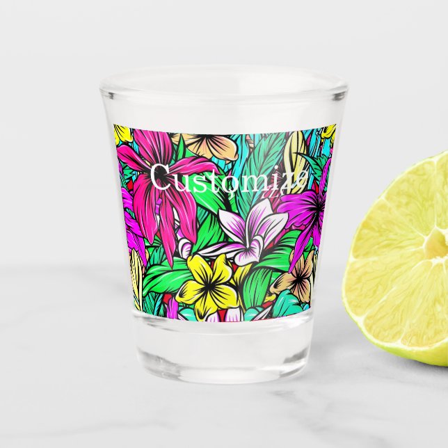 Verre A Shot Mélange de fleurs tropicales Thunder_Cove (Devant)