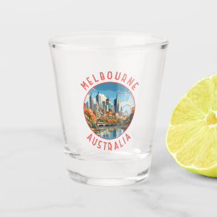 Verre A Shot Melbourne Australie Retro Cercle désorganisé