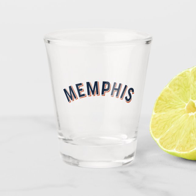Verre A Shot Memphis, Tennessee Arc Vintage (Devant)