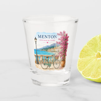 Verre A Shot Menton bicycle French Riviera Shot Glass