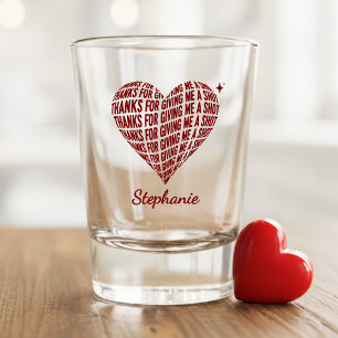 Verre A Shot Merci de m'avoir donné une chance pour la Saint-Va