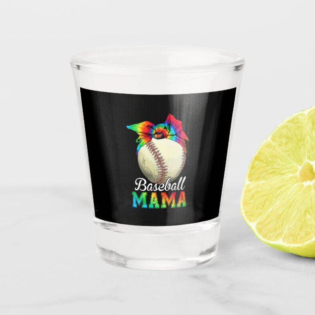 Verre A Shot Mère Baseball Mama Anniversaire (Devant)