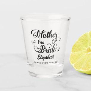 Verre A Shot Mère personnalisée de la mariage mariée