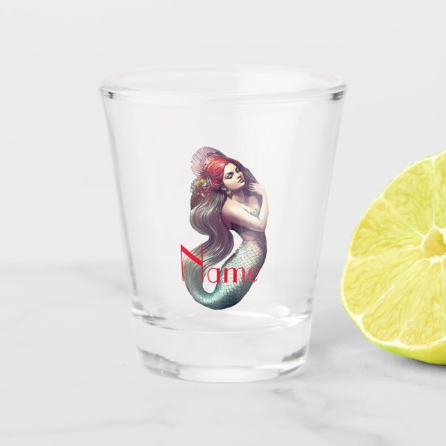Verre A Shot Mermaid Beauté de Redhead Thunder_Cove (Devant)