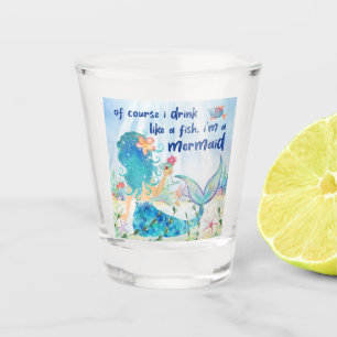 Verre A Shot Mermaid Funny Fish Plage tropicale
