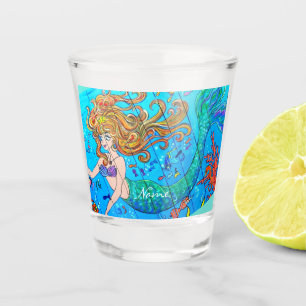 Verre A Shot Mermaid sous-marin Redned Thunder_ Cove