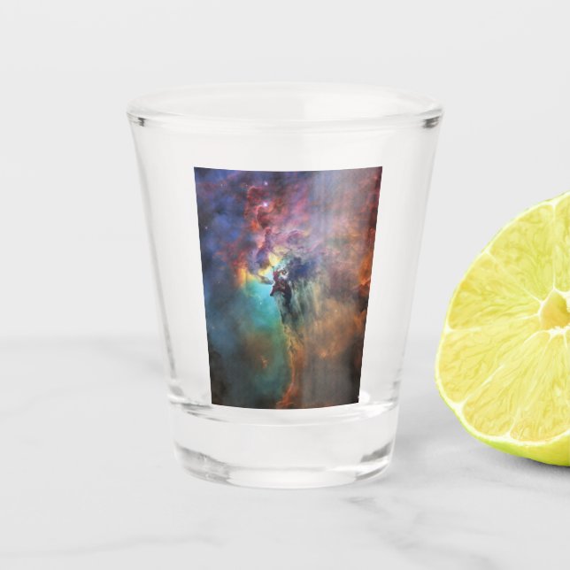 Verre A Shot Mers orageuses de la nébuleuse du lagon dans le Sa (Devant)
