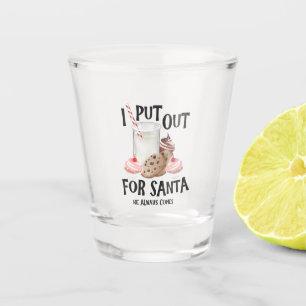 Verre A Shot Mettez pour le Père Noël Il arrive toujours Drôle
