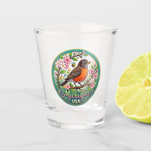 Verre A Shot Michigan États-Unis (Devant)