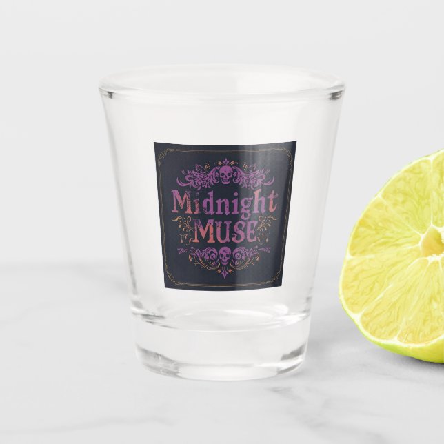 Verre A Shot Midnight Muse Gothic Shot Glass | Velvet Chaos (Devant)