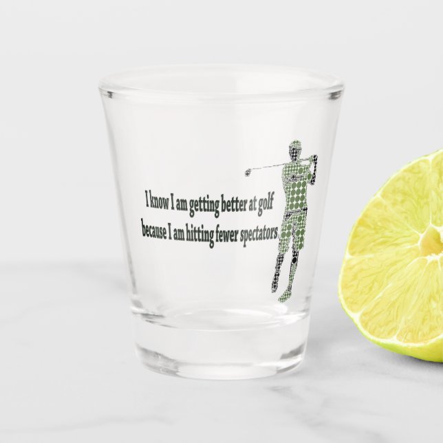 Verre A Shot Mieux se rendre au golf (Devant)