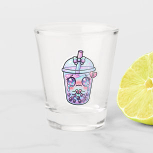 Verre A Shot Mignon Kawaii Triste Boba Milk Tea Pleurant avec H