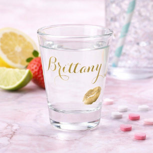 Verre A Shot Mignon personnalisez la copie de baiser