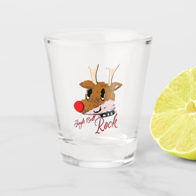Verre A Shot Mikitiez jinglebellrock punk gothmas reindeer (Devant)