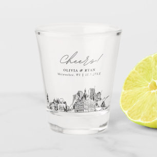 Verre A Shot Milwaukee Wedding Favoriser Les Cheveux Personnali