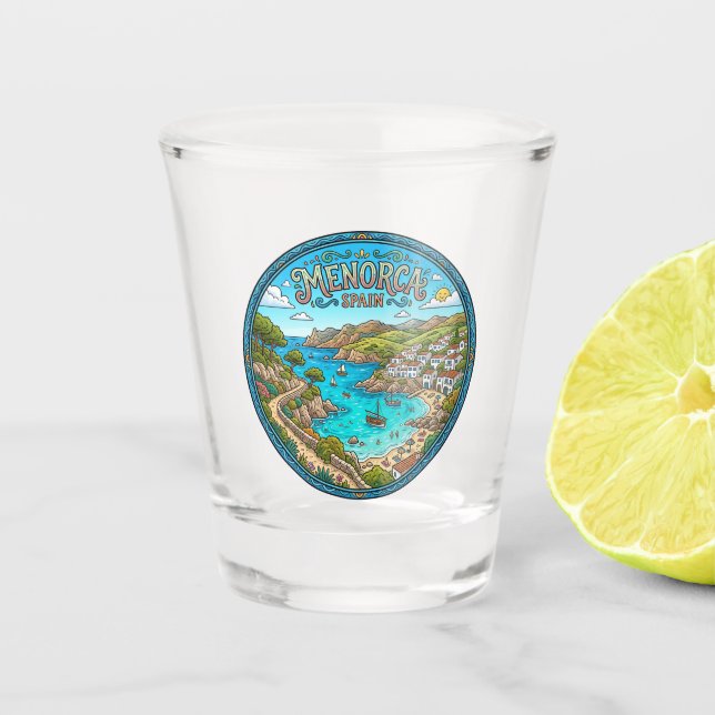 Verre A Shot Minorque Espagne (Devant)