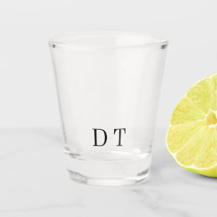 Verre A Shot Miroir en platine gravé – Luxe ultra-propre