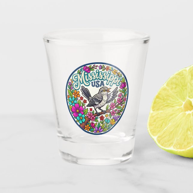 Verre A Shot Mississippi États-Unis (Devant)