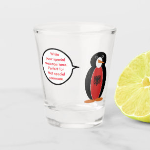 Verre A Shot Mme Pingouin personnalisée Albanie