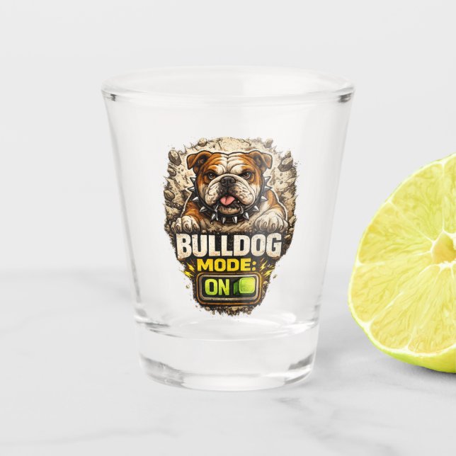 Verre A Shot Mode Bulldog : ACTIVÉ (Devant)