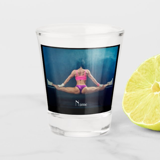 Verre A Shot Modèle de condition physique féminine Split Thunde (Devant)