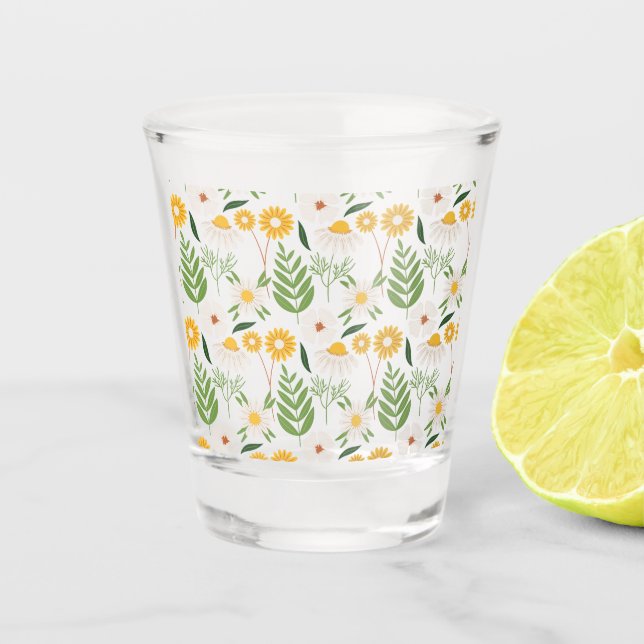 Verre A Shot Modèle floral (Devant)