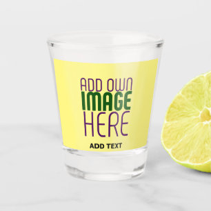 VERRE A SHOT MODÈLE TEXTE MODERNE PASTEL JAUNE D'IMAGE