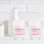 Verre A Shot Modern Colorful Happy Valentines Gift<br><div class="desc">Modern Colorful Happy Valentines Gift</div>