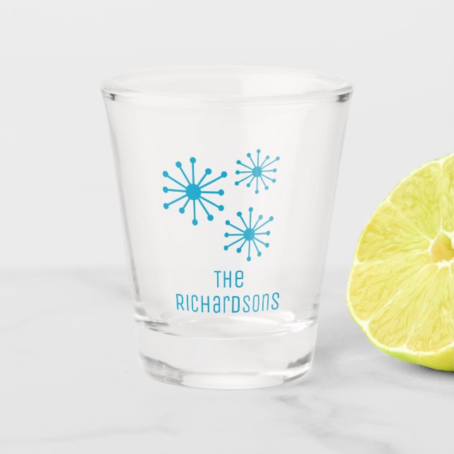 Verre A Shot Moderne du milieu du siècle Personnalisé de l'âge  (Devant)