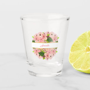 Verre A Shot Moderne rose poudré or pour la fête de mariage