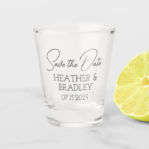 Verre A Shot Moderne simple minimaliste unique Mariage