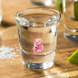 Verre A Shot Moderne Vous Flamazirez Beauté Flamant rose rose