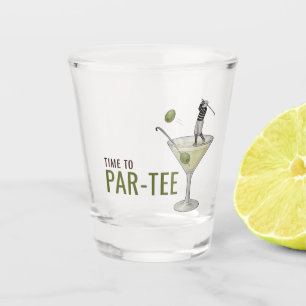 Verre A Shot Moment de faire la fête au golf Martini Cocktail